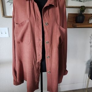 She + Sky Terracotta Utility Jacket
